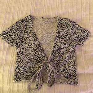 Brandy Melville tie shirt
